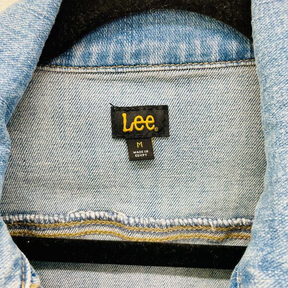 New Lee Denim Jean Jacket Medium Light Wash Jean Jacket Lee Legendary Rider Med - Picture 6 of 15